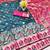 Dark blue zari woven baluchari silk traditional saree with blouse piece