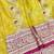 Gold zari woven banarasi silk traditional saree with blouse piece