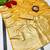Gold zari woven banarasi satin silk traditional saree with blouse piece