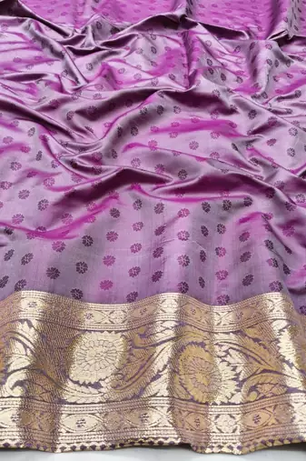 Wine zari woven banarasi silk traditional saree with blouse piece