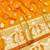 Orange zari woven banarasi silk traditional saree with blouse piece