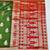 Green zari woven baluchari silk traditional saree with blouse piece