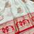 Cream zari woven baluchari silk traditional saree with blouse piece