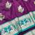 Wine zari woven baluchari silk traditional saree with blouse piece