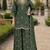 Green roman silk stitched plazzo suit with embroidery & sequence work
