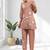 Women's cotton, linen powder pink embroidered short kurta with pant