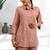Women's cotton, linen powder pink embroidered short kurta with pant