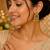 Wearhouse fashion gold-plated antique matte chandbali kashmiri earrings with red and green multi-stones