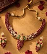 Kundan & Stone Peacock Motif Necklace Set