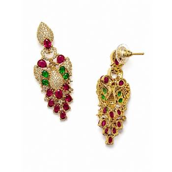 Kundan & Stone Peacock Motif Necklace Set 6