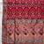 Red colour pure soft khadi georgette weaving saree with blouse