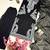 Black colour chinon silk kurti palazzo set with georgette dupatta