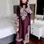 Maroon colour chinon silk kurti palazzo set with georgette dupatta
