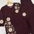 Brown colour embroidered rayon co-ord set for women
