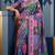 Multicolor digital print mall cotton saree with unstitched blouse