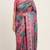 Multicolor digital print mall cotton saree with unstitched blouse