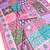 Multicolor digital print mall cotton saree with unstitched blouse