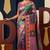 Multicolor digital print mall cotton saree with unstitched blouse