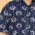 Indigo florals block print cotton boys shirt