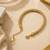 18k Gold Plated AD Double Lock Adjustable Tennis Bracelet