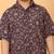 Black ajrakh print cotton shirt for boys