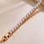 18k Rose Gold Plated AD Double Lock Adjustable Tennis Bracelet