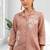 Women's cotton, linen pink embroidered short kurta with pant