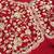 Red embroidered georgette free size stitched gown for women | party & festive wear
