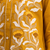 Women's cotton, linen mustard embroidered short kurta with pant