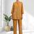 Women's cotton, linen coral embroidered short kurta with pant