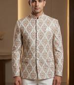 Traditional white color embroidery jodhpuri for men | premium designer bandhgala ethnic wear