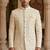 Beige color golden and white dhaga embroidery jodhpuri for men | premium designer bandhgala