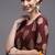 Women brown printed rayon kurta