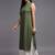 Women green printed rayon kurta