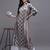 Women pink printed cotton kurta