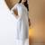 Women grey plain katha kurta
