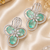 Luxury bloom diamond earrings