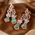 Mint rose filigree diamond drops