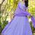 Lavender embroidered Georgette Lehenga Blouse Duppatta Set
