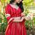 Red Zari Georgette Lehenga Blouse Duppatta Set