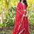 Red Zari Georgette Lehenga Blouse Duppatta Set