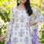 Purple Lace Work Cotton Lehenga Blouse Duppatta Set