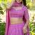 Pink Embroidered Georgette Lehenga Blouse Duppatta Set