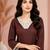 Brown cotton handwork kurta with pant