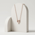 925 Sterling Silver Rose Gold Plated Heart Pendant Necklace for Women with Cubic Zirconia