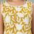Yellow floral printed cotton straight kurta for women