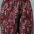 Maroon floral printed cotton stitched a-line kurta set with pyjama for women
