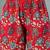 Red floral printed cotton stitched a-line kurta set with pyjama for women