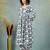 Grey floral printed cotton stitched a-line kurta set with pyjama for women