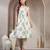 Off-white floral printed cotton stitched a-line kurta set with pyjama for women